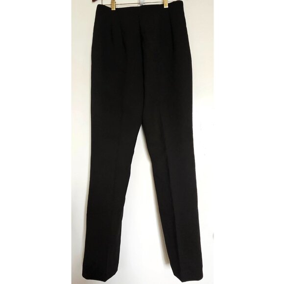 NWT!!  Zara High-Rise High Waist Beltless Black Stretch Pants Trousers Large - Picture 2 of 9
